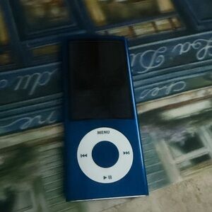 Blue Portable Audio Player